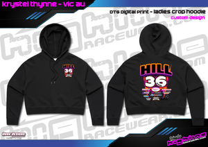 LADIES CROP HOODIE - HILL FAMILY RACING