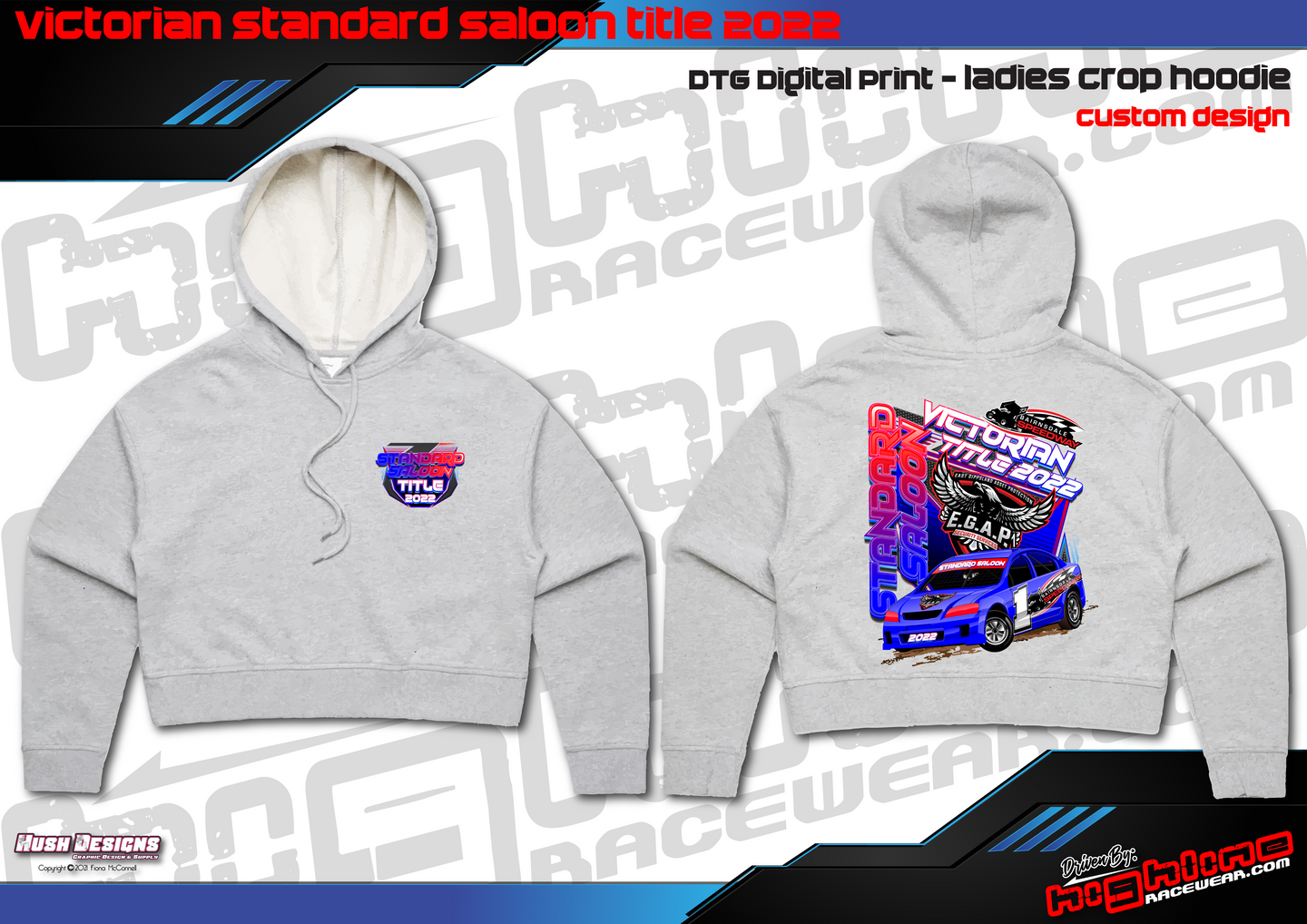 Ladies Crop Hoodie - Standard Saloon Title 2022