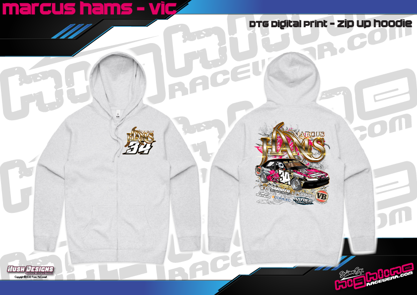 Zip Up Hoodie - Marcus Hams
