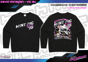 Crew Sweater - Mint Pig