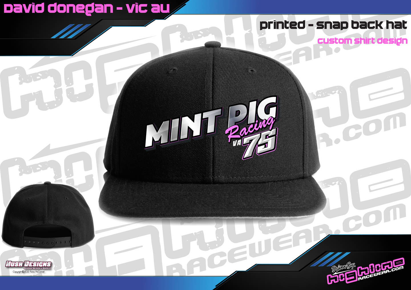 Snap Back Baseball CAP - Mint Pig