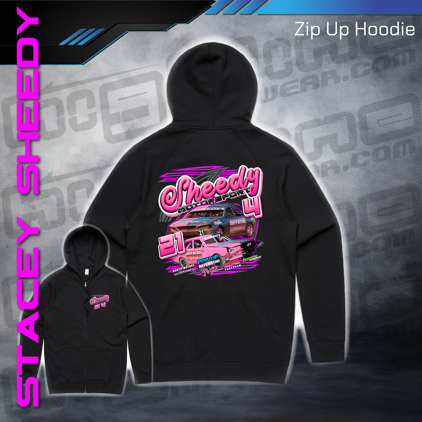 Zip Up Hoodie -  Stacey Sheedy
