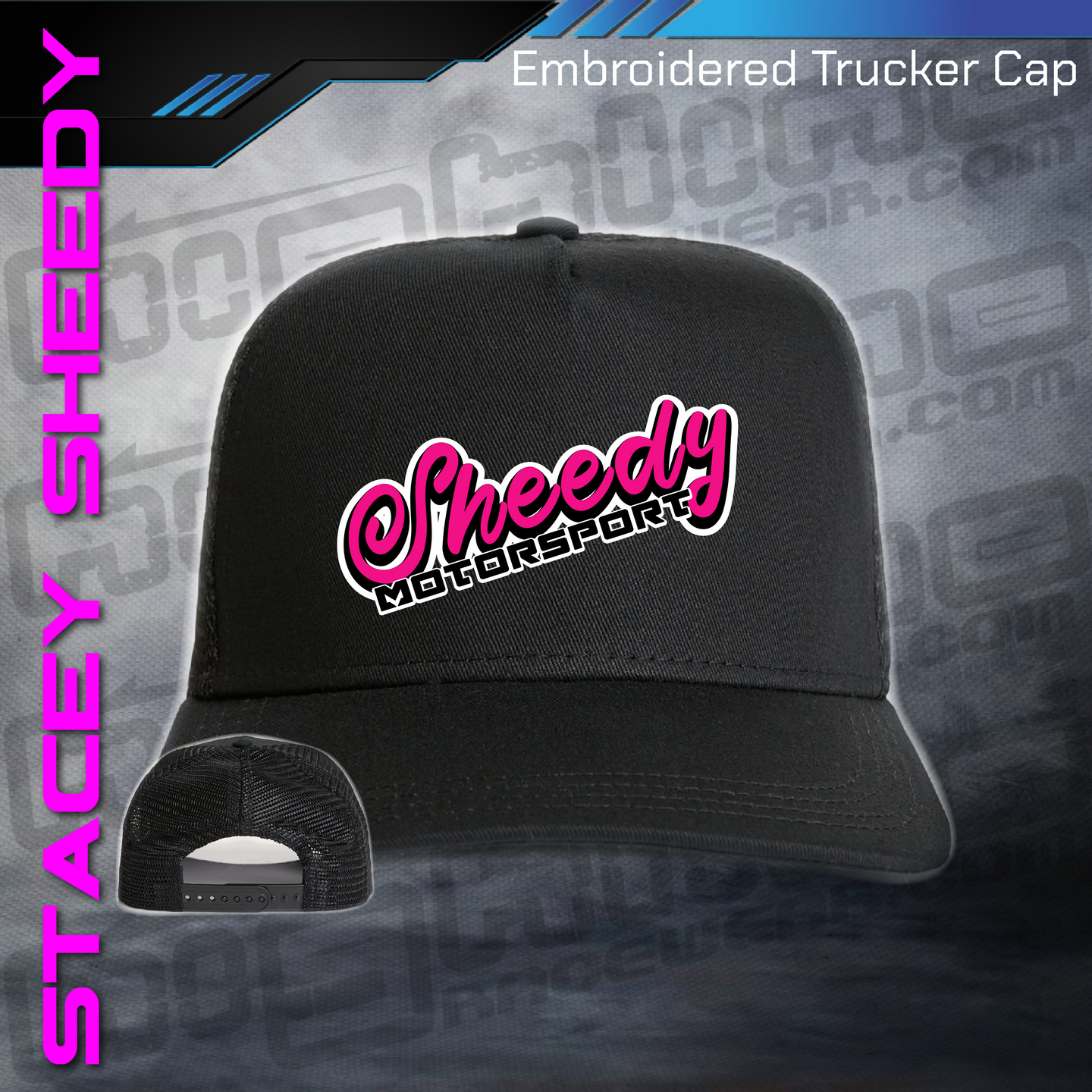 Embroidered Trucker Cap - Stacey Sheedy