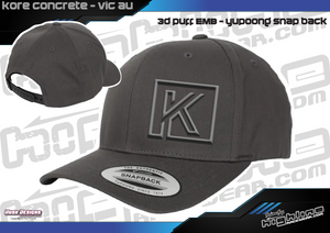 3D Puff Yupoong Snap Back CAP - Kore Concrete