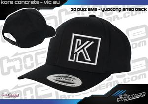 3D Puff Yupoong Snap Back CAP - Kore Concrete