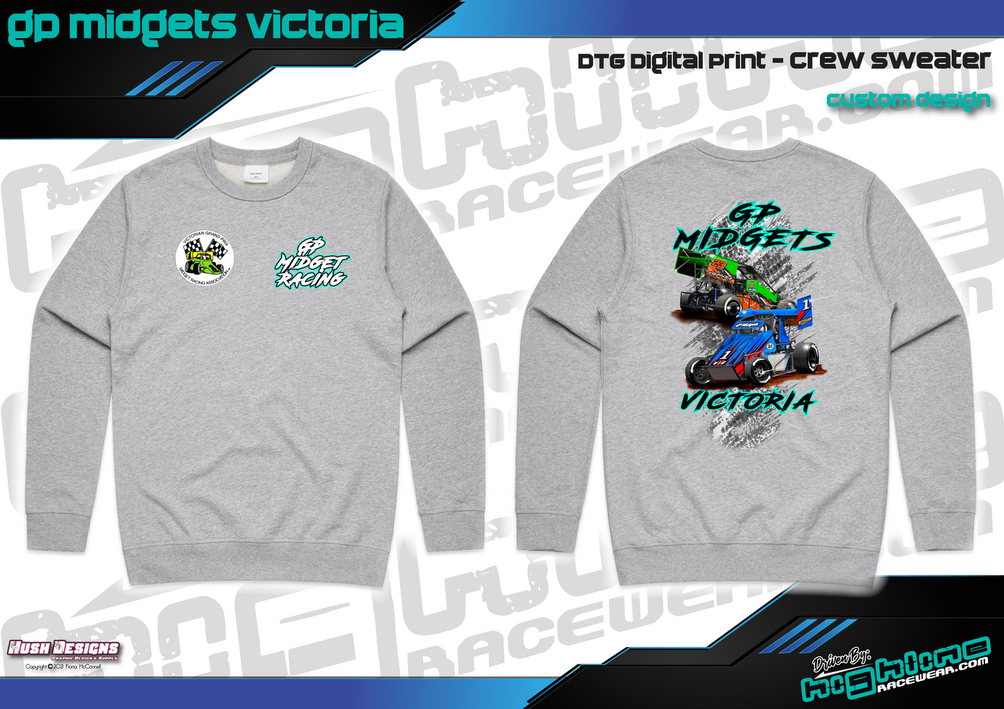 Crew Sweater - GP MIDGETS Victoria