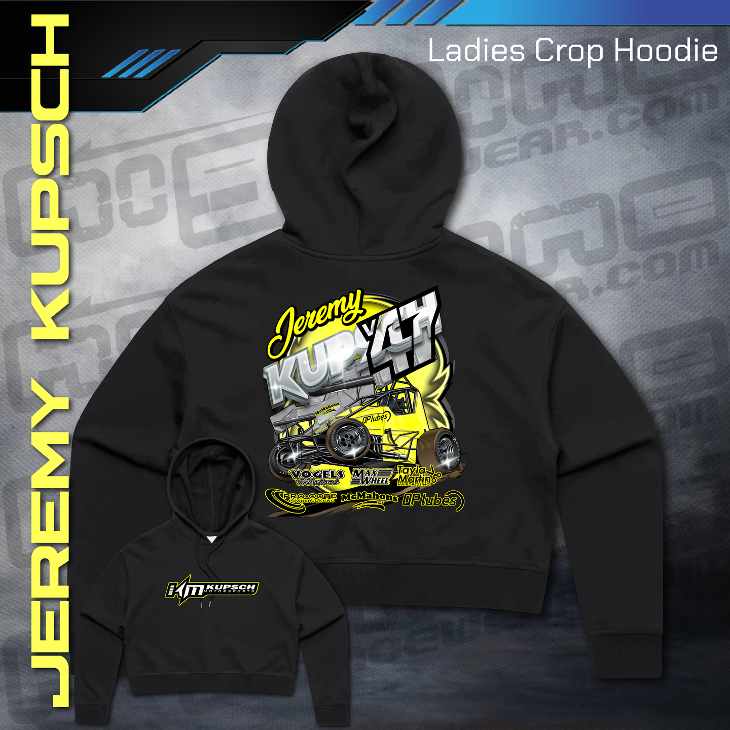 Ladies Crop Hoodie - Jeremy Kupsch