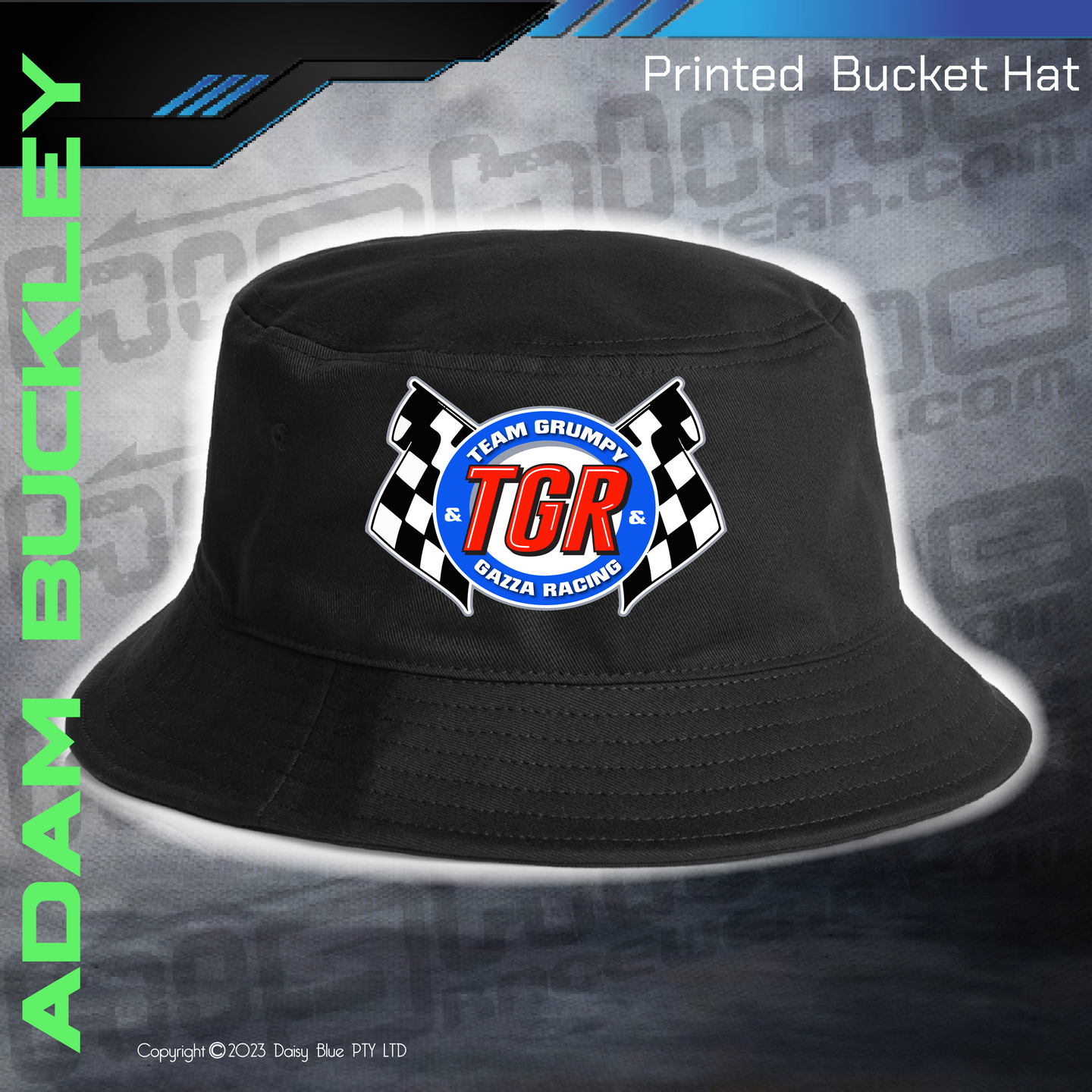 Printed Bucket Hat - Adam Buckley