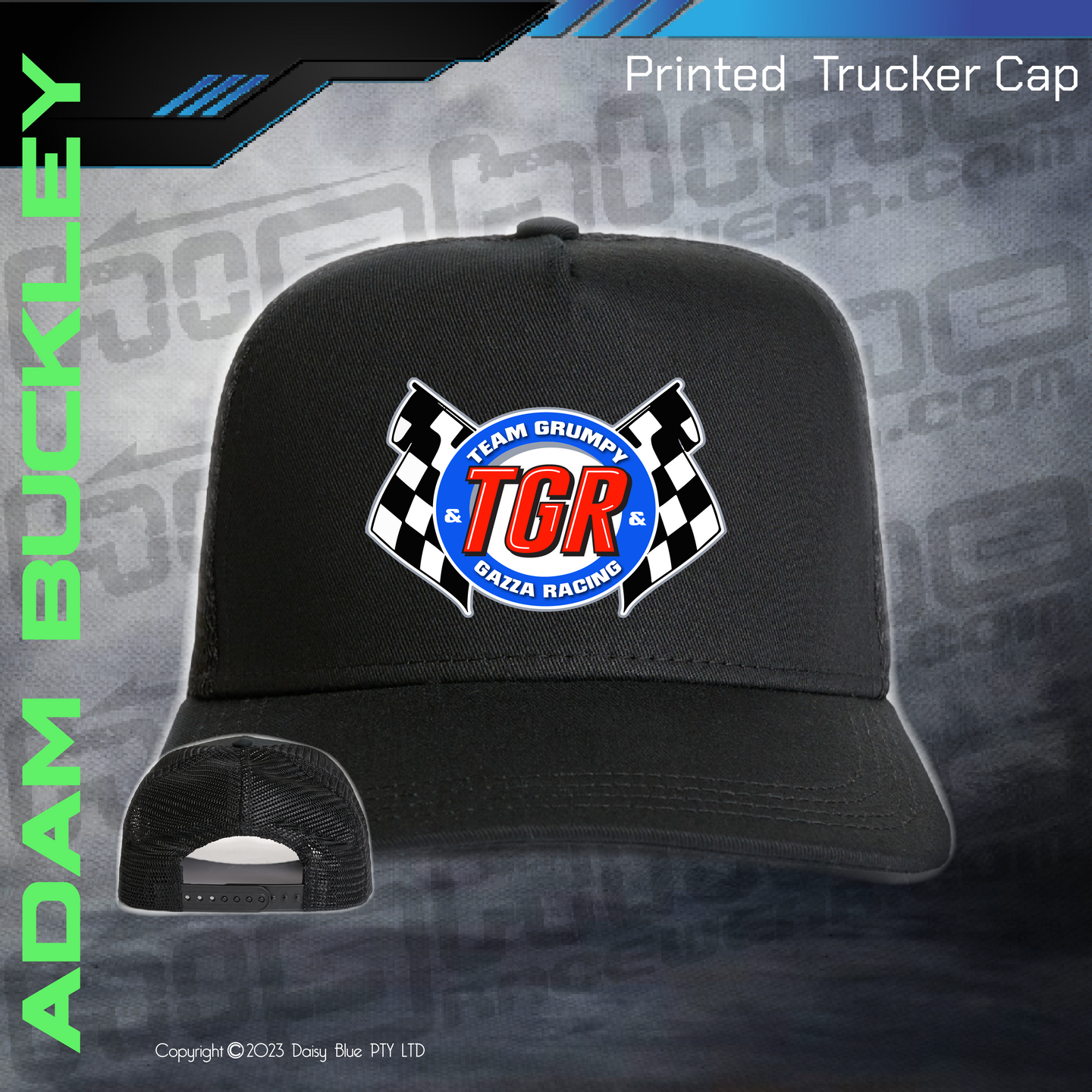Printed Trucker Cap - Adam Buckley