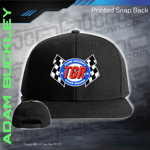 Printed Snap Back CAP - Adam Buckley