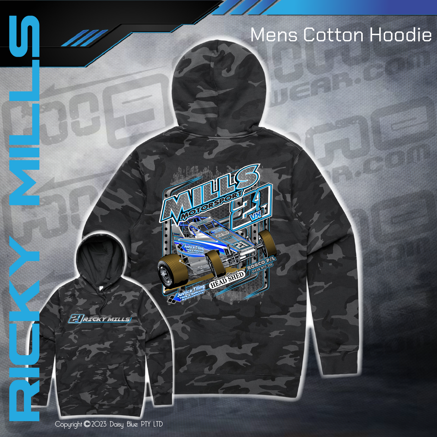 Camo Hoodie - Mills Motorsport