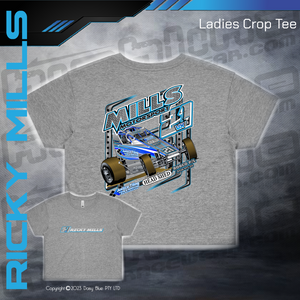 Ladies Crop Tee - Mills Motorsport