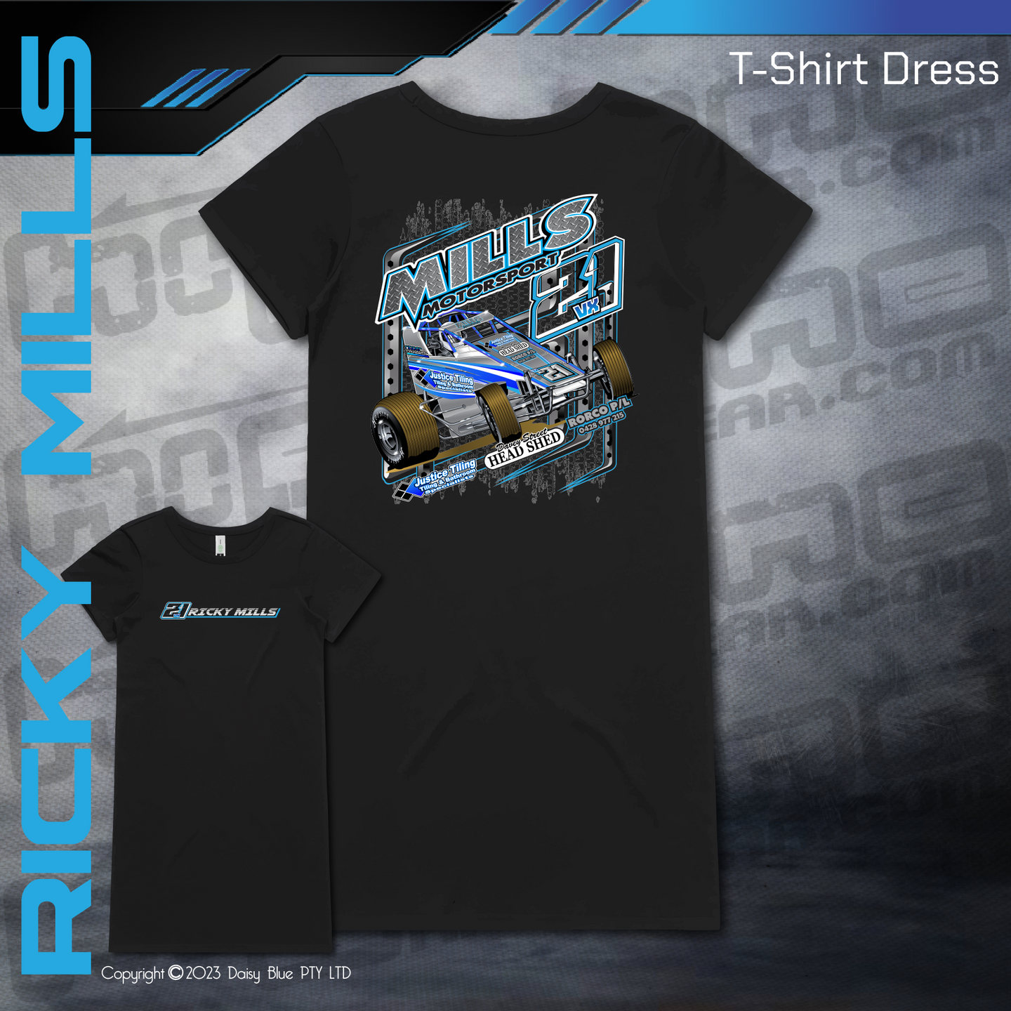 T-Shirt Dress - Mills Motorsport