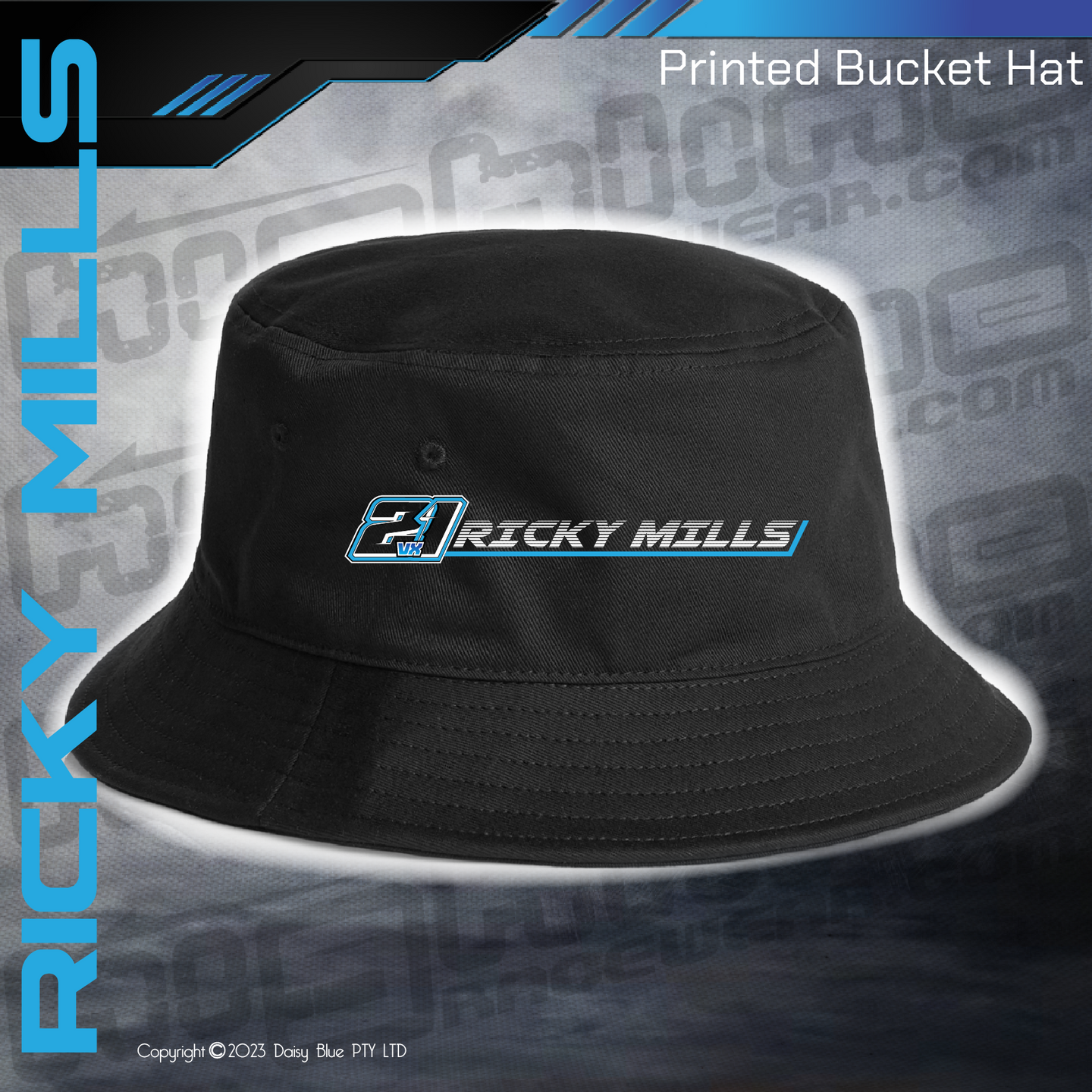 Printed Bucket Hat - Mills Motorsport
