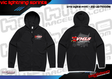 Load image into Gallery viewer, Zip Up Hoodie - Vic Mini &amp; Lightning Sprints
