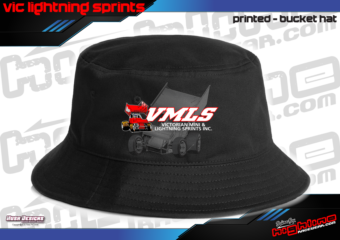 Printed Bucket Hat - Vic Mini & Lightning Sprints