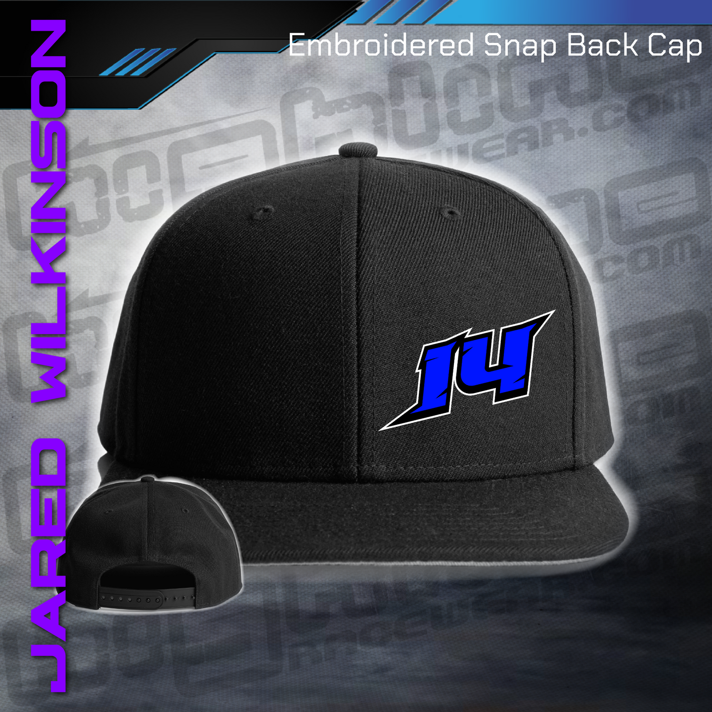 Embroidered Snap Back CAP - Jared Wilkinson