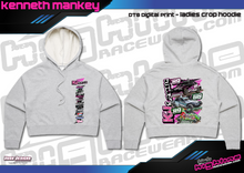 Load image into Gallery viewer, Ladies Crop Hoodie - Kenneth Mankey
