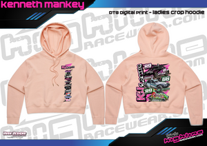 Ladies Crop Hoodie - Kenneth Mankey