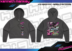 Ladies Crop Hoodie - Kenneth Mankey