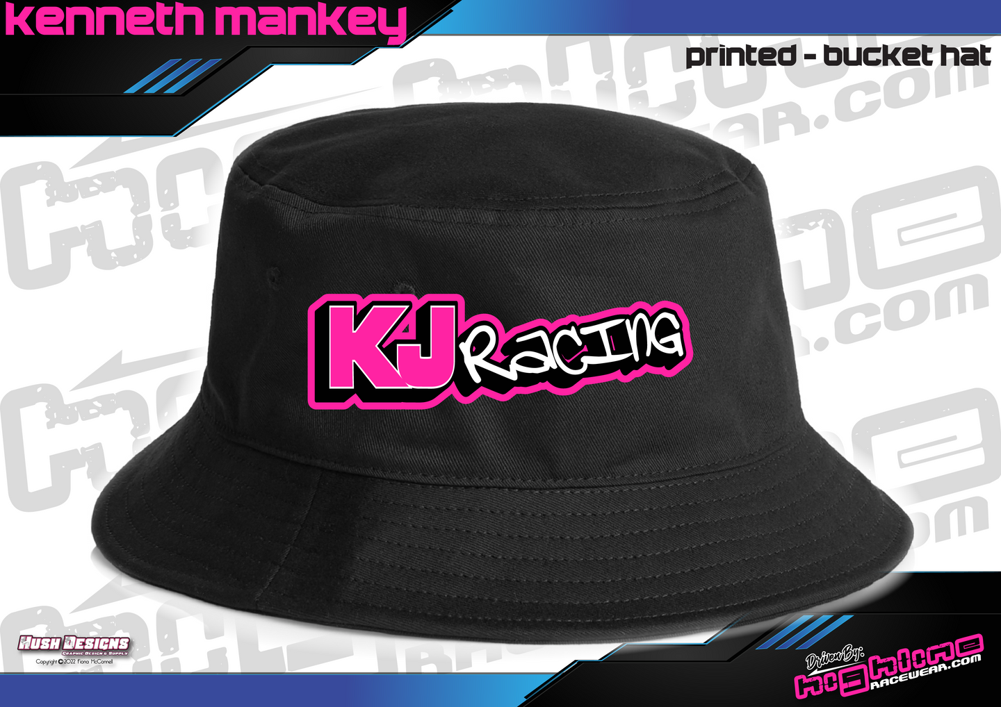 Embroidered Bucket Hat - Kenneth Mankey