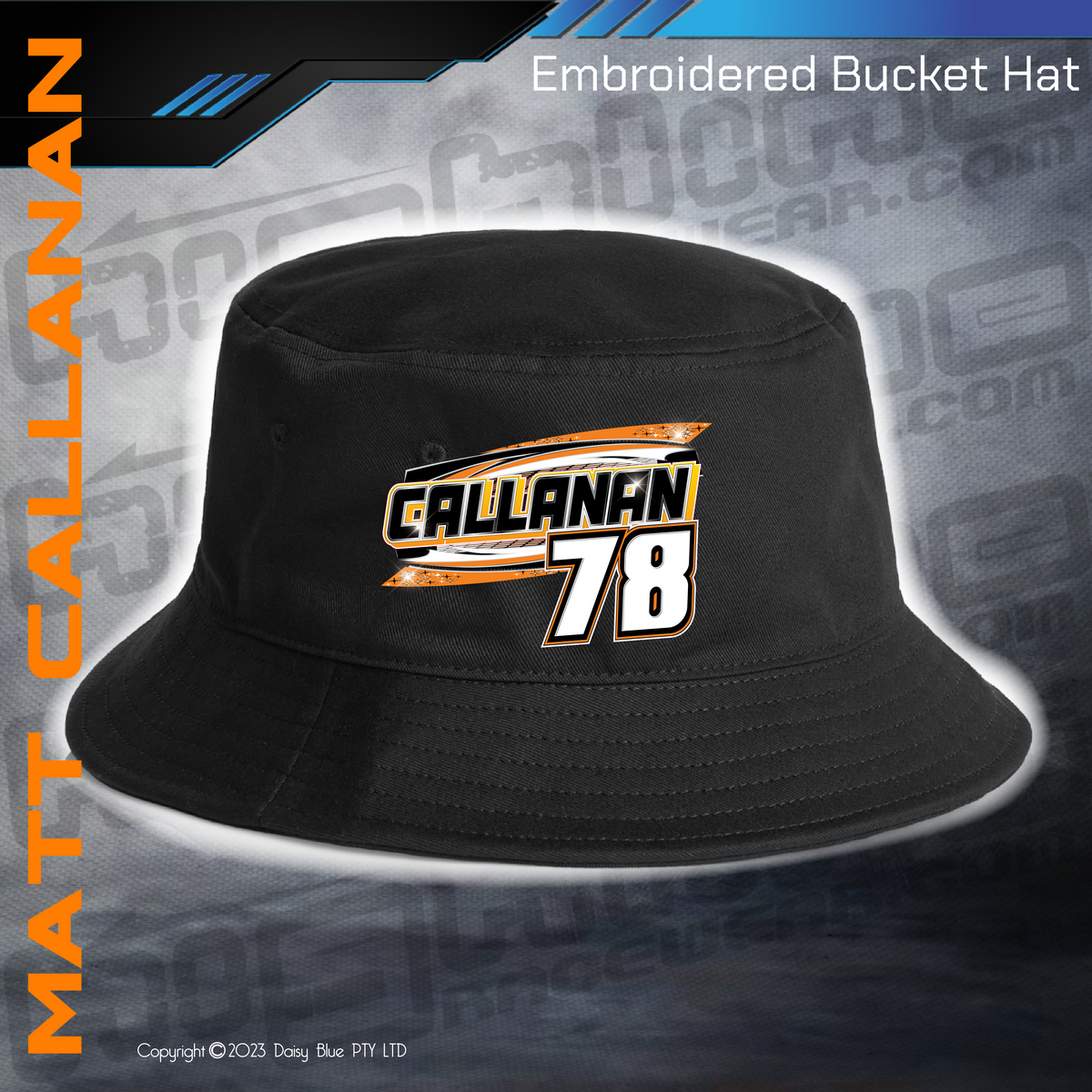 Printed Bucket Hat - Matthew Callanan – Highline Racewear