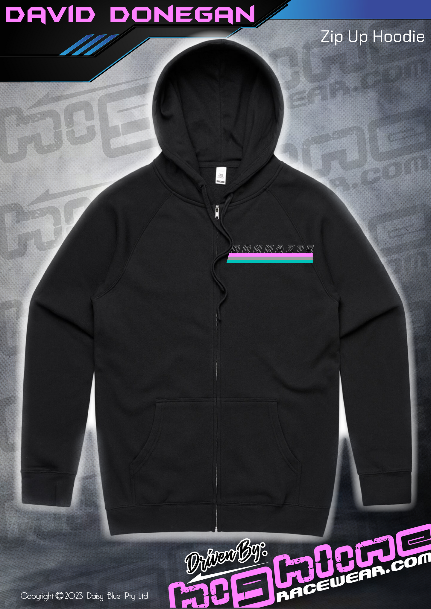 Zip Up Hoodie - Mint Pig Donnaz 75