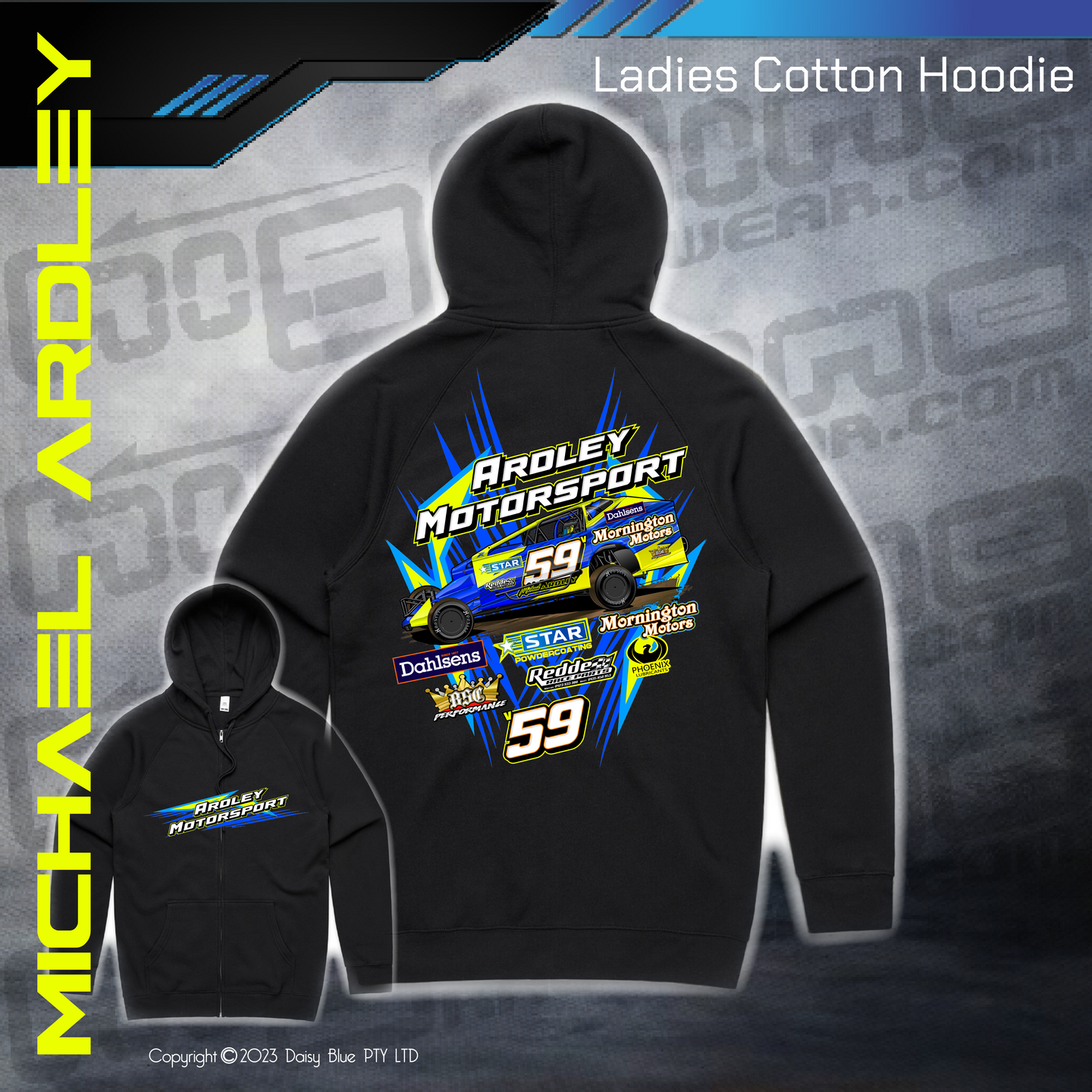 Zip Up Hoodie - Standard Saloon Super Series 2023
