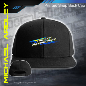 Printed Snap Back CAP - Ardley Motorsport
