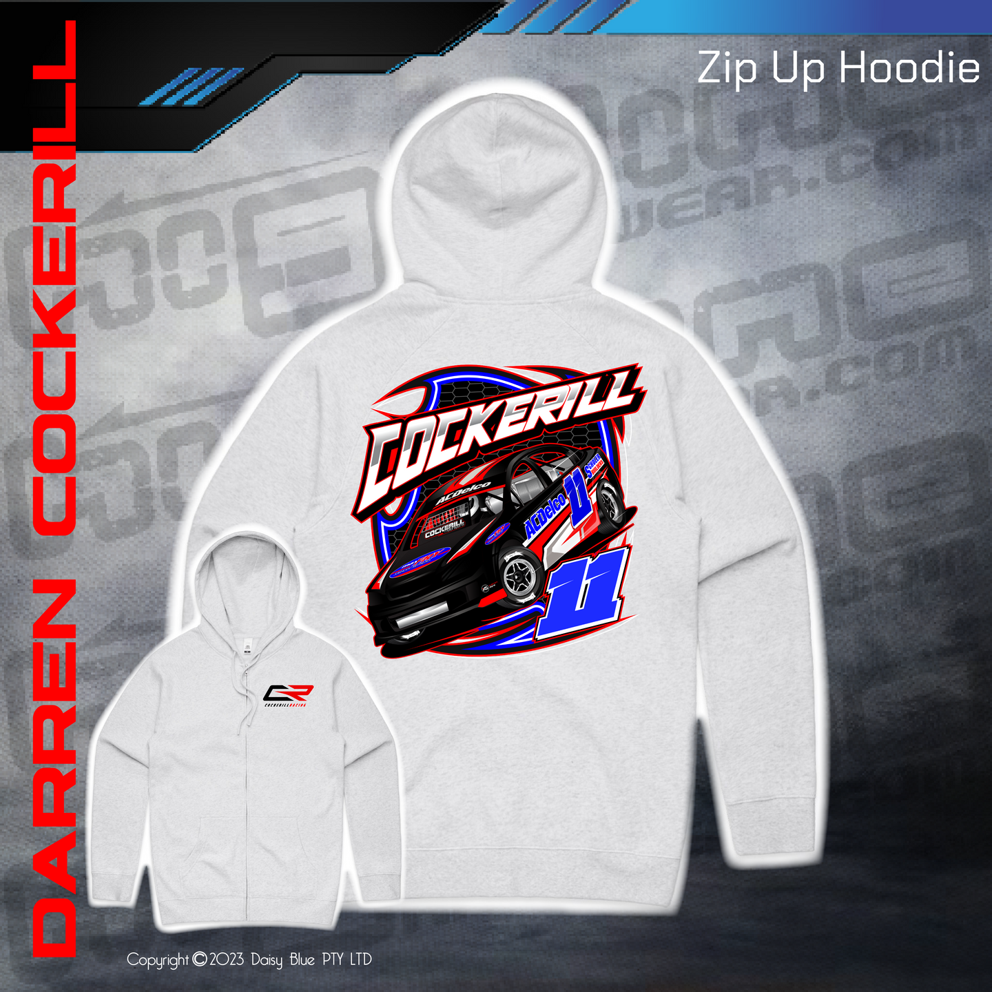 Zip Up Hoodie - Cockerill Racing