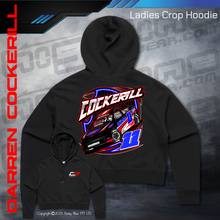 Load image into Gallery viewer, Ladies Crop Hoodie - Cockerill Racing
