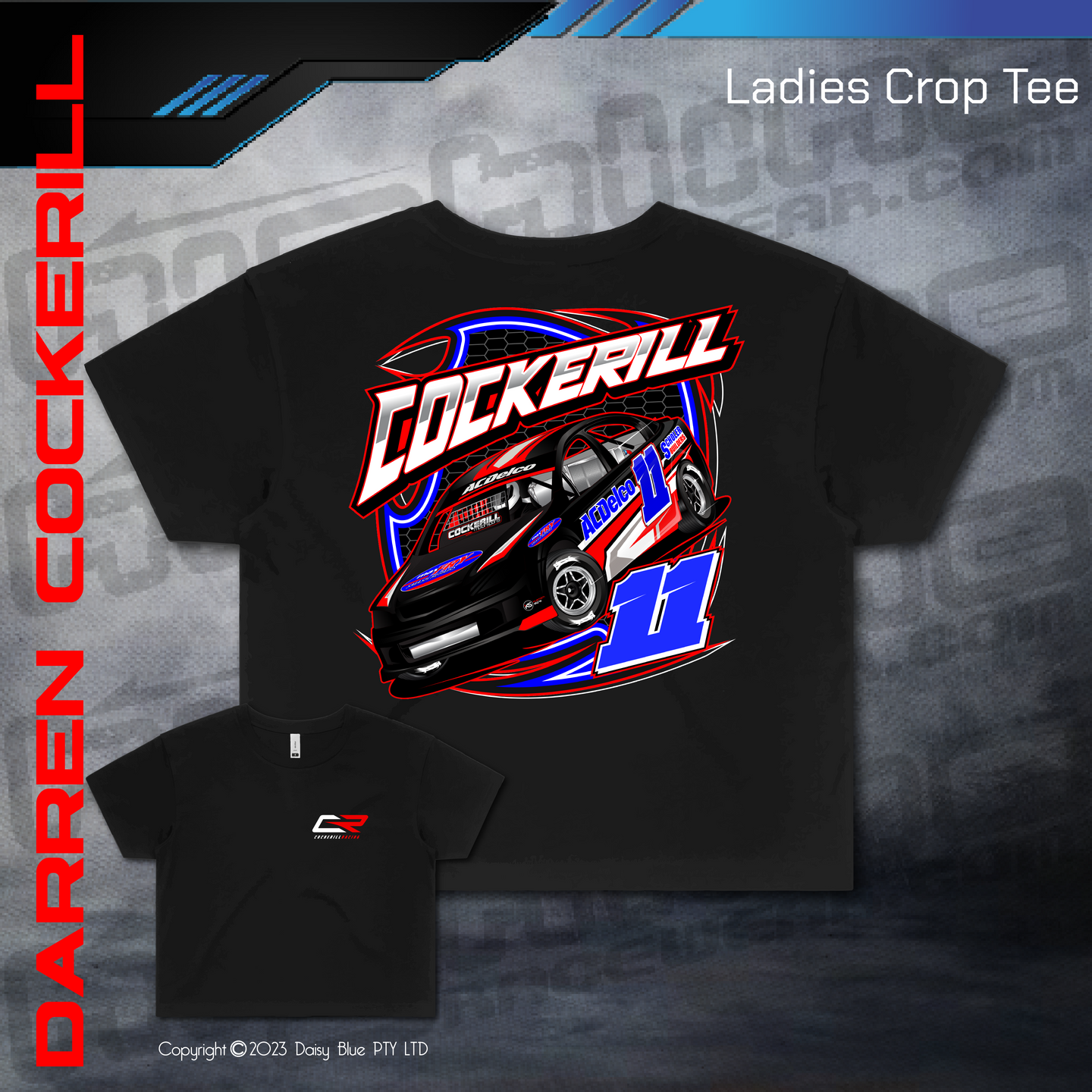 Ladies Crop Tee - Cockerill Racing