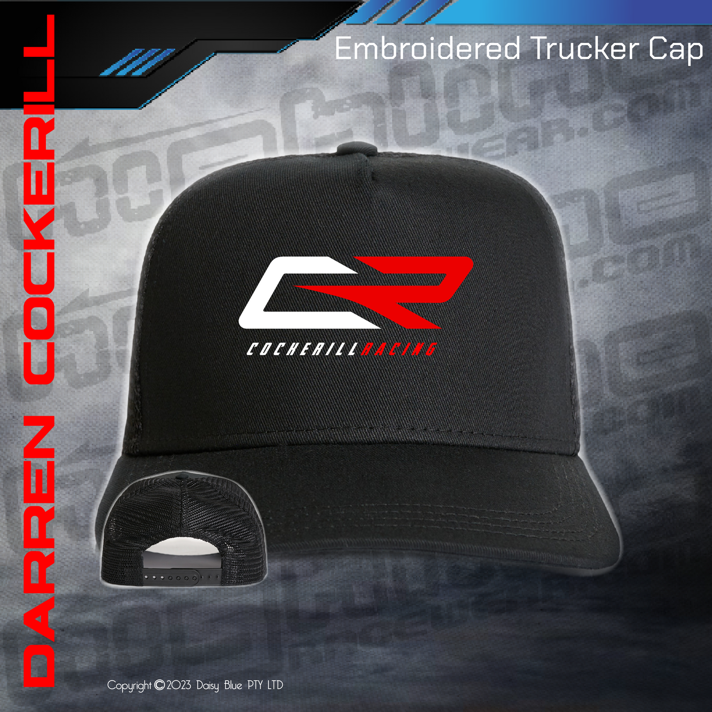 Embroidered Trucker Cap - Cockerill Racing