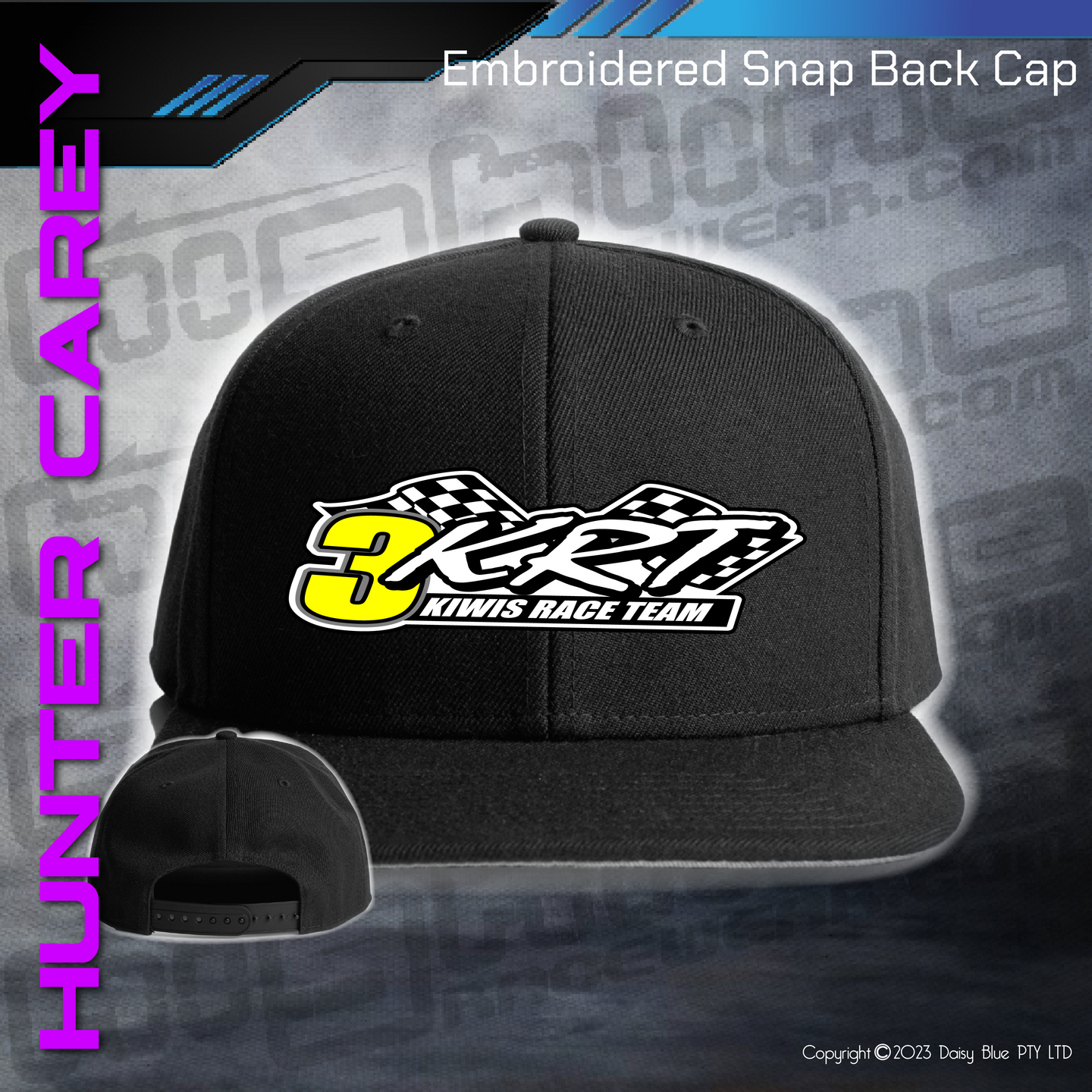Embroidered Snap Back CAP - Hunter Carey