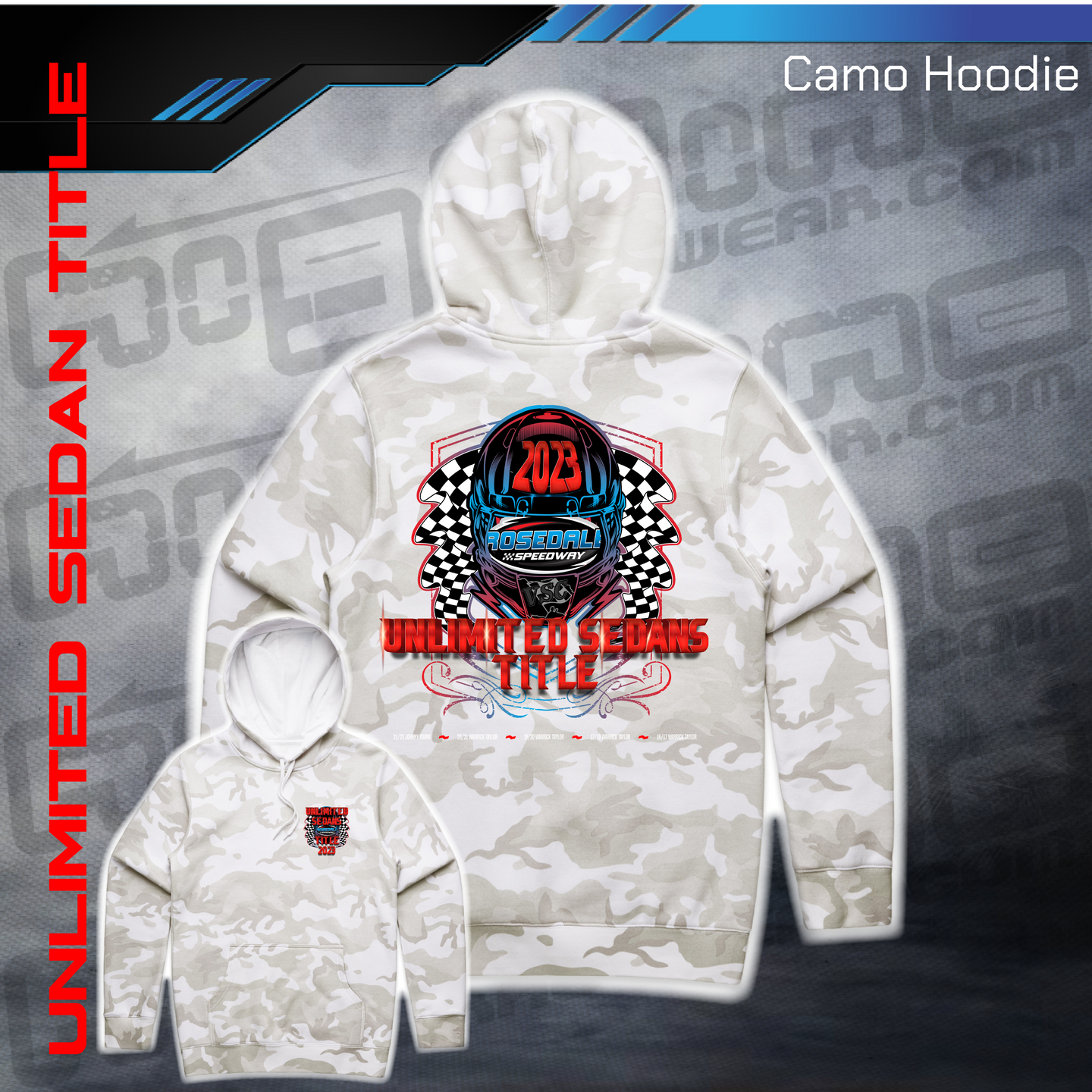 Camo Hoodie - VSC Unlimited Sedans 2023