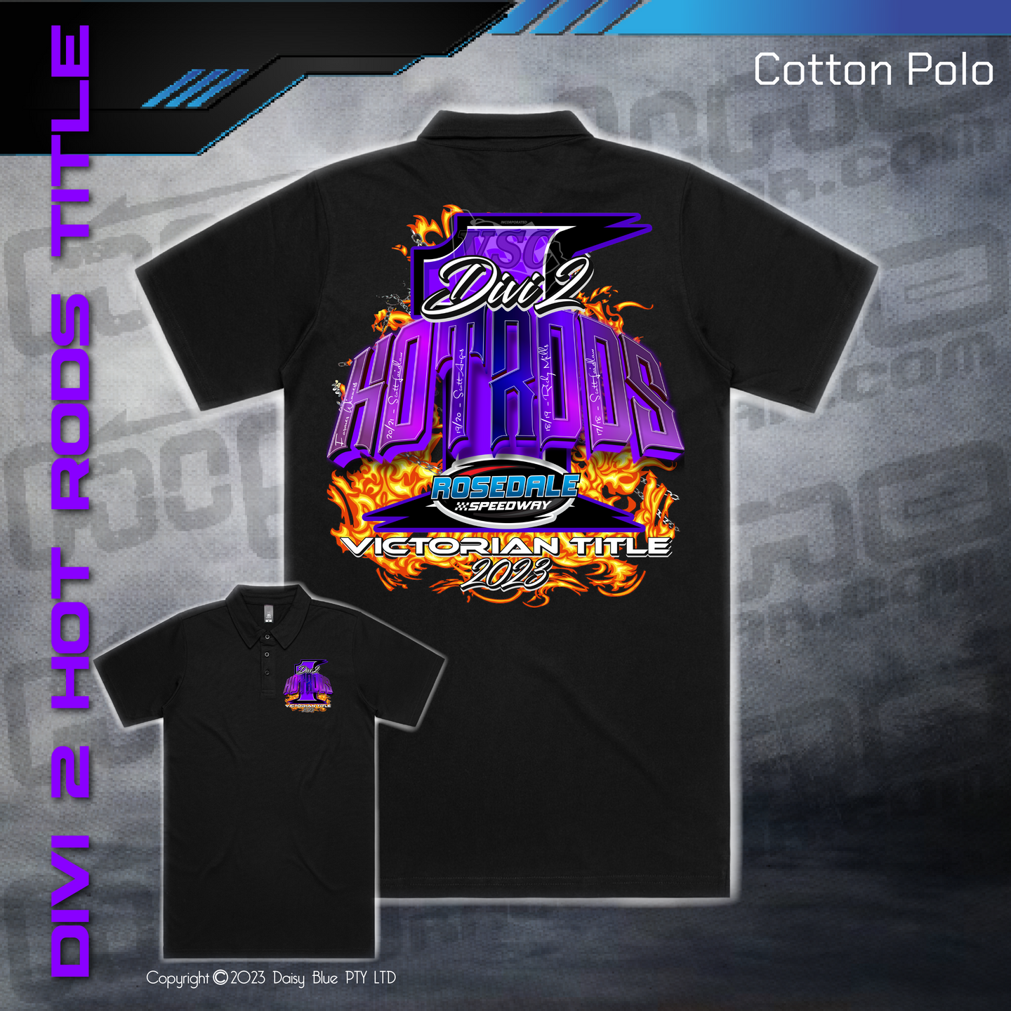 Cotton Polo - Divi 2 Hotrods