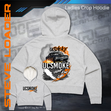 Load image into Gallery viewer, Ladies Crop Hoodie -  UCSmoke Light Em Up
