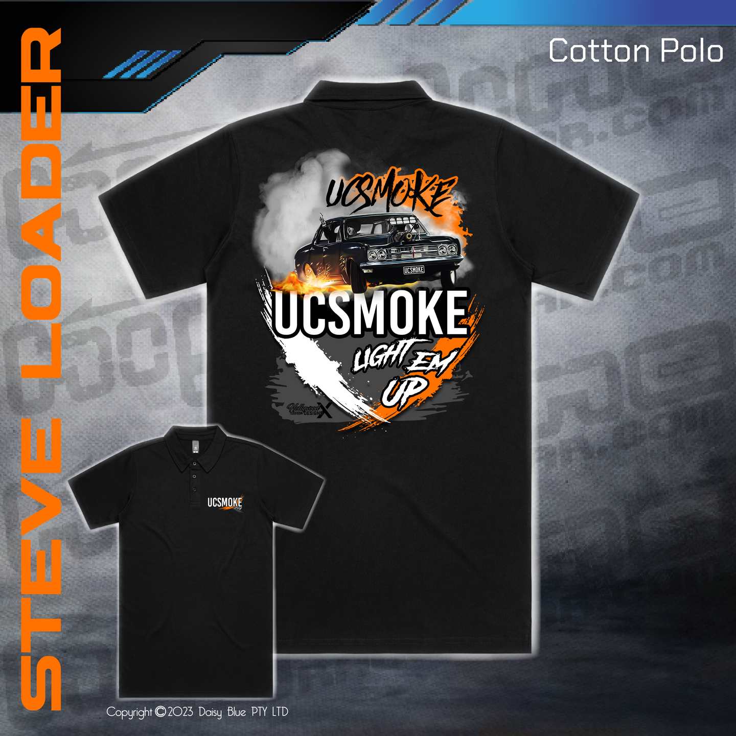 Cotton Polo - UCSmoke Light Em Up