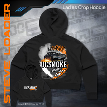 Load image into Gallery viewer, Ladies Crop Hoodie -  UCSmoke Light Em Up
