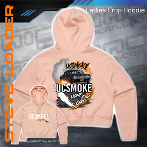 Ladies Crop Hoodie -  UCSmoke Light Em Up