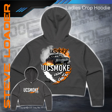 Load image into Gallery viewer, Ladies Crop Hoodie -  UCSmoke Light Em Up
