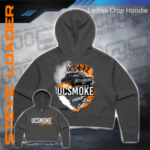 Ladies Crop Hoodie -  UCSmoke Light Em Up