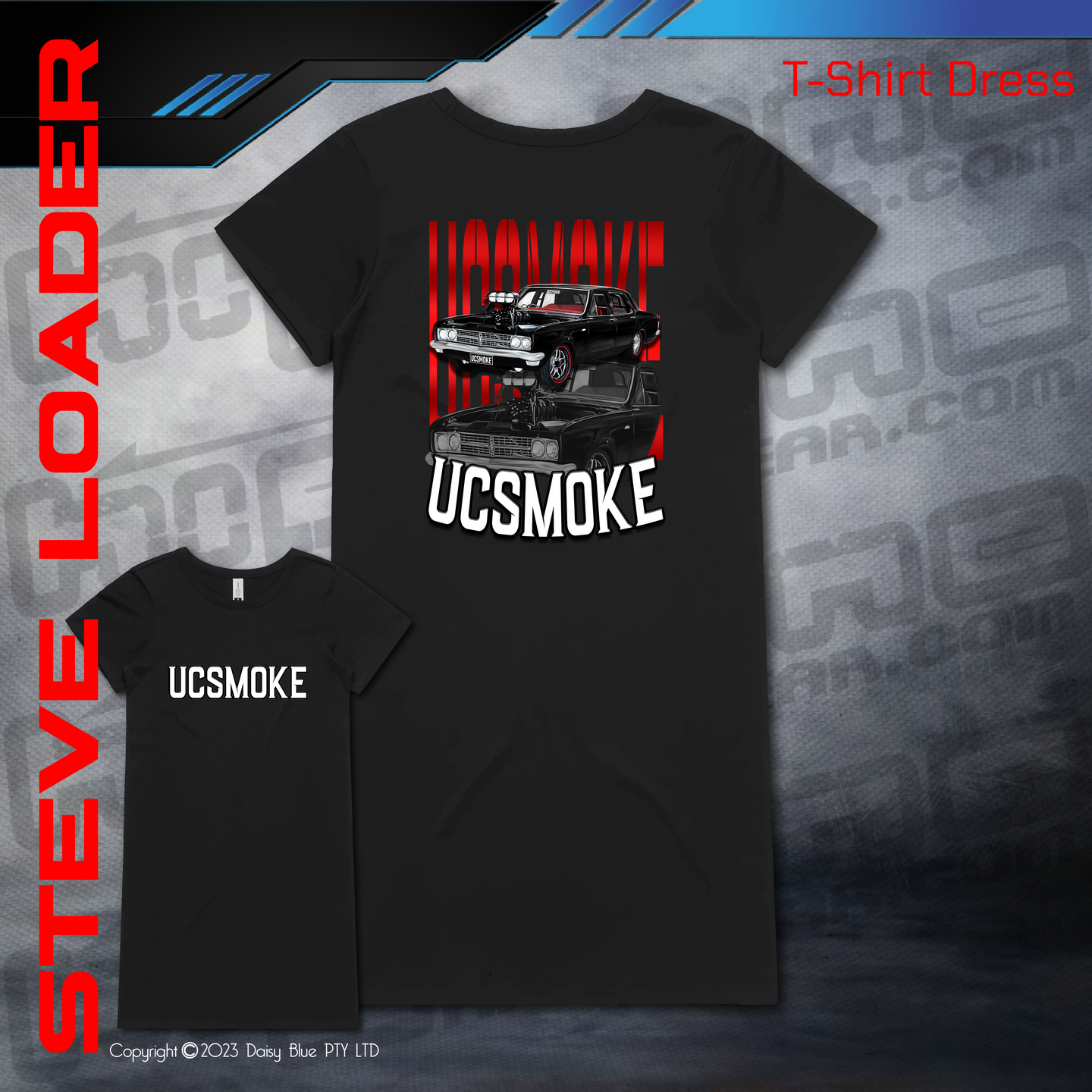 T-Shirt Dress -  UCSmoke 2