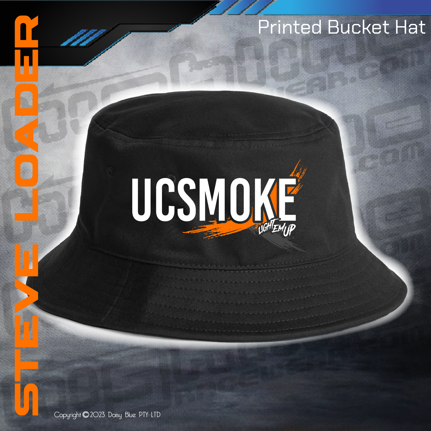 Printed Bucket Hat - UCSmoke Light Em Up