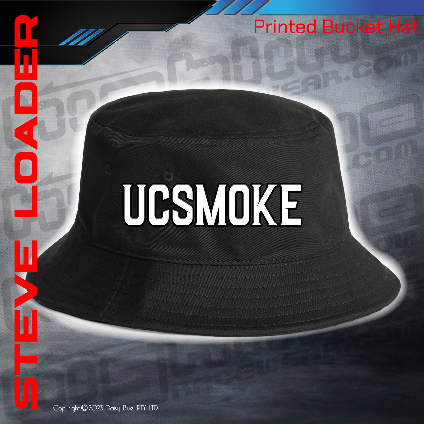 Printed Bucket Hat -  UCSmoke 2