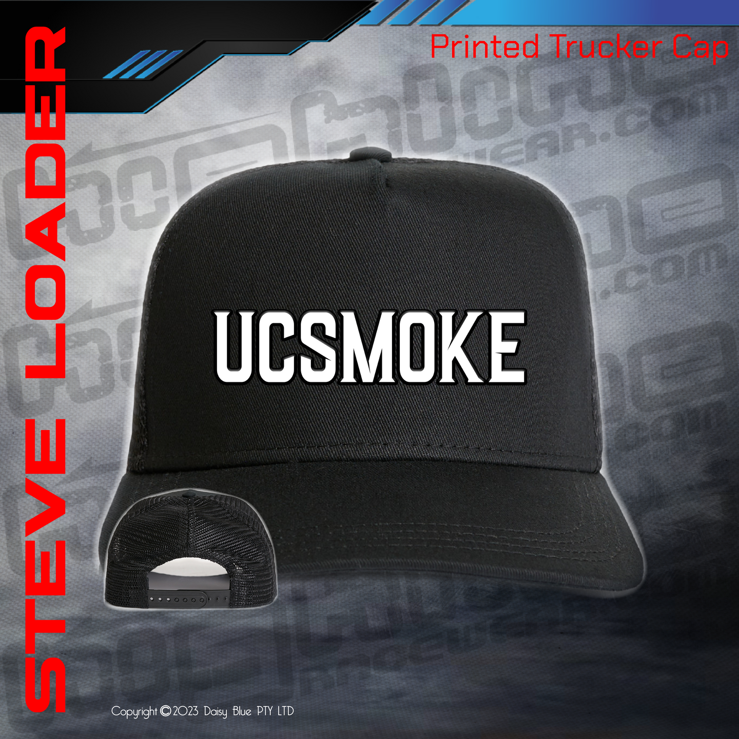 Printed Trucker Cap -  UCSmoke 2