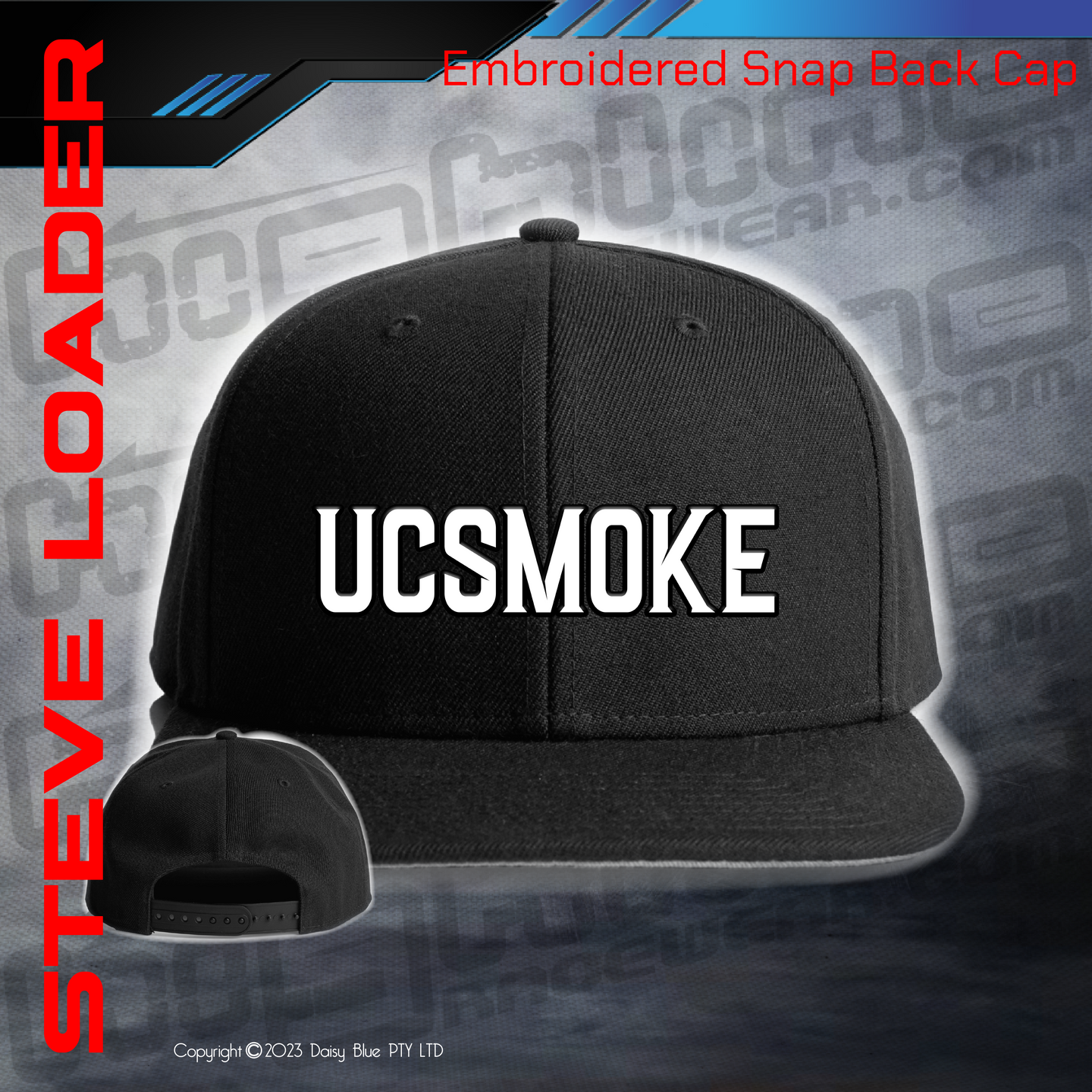 Embroidered Snap Back CAP -  UCSmoke 2
