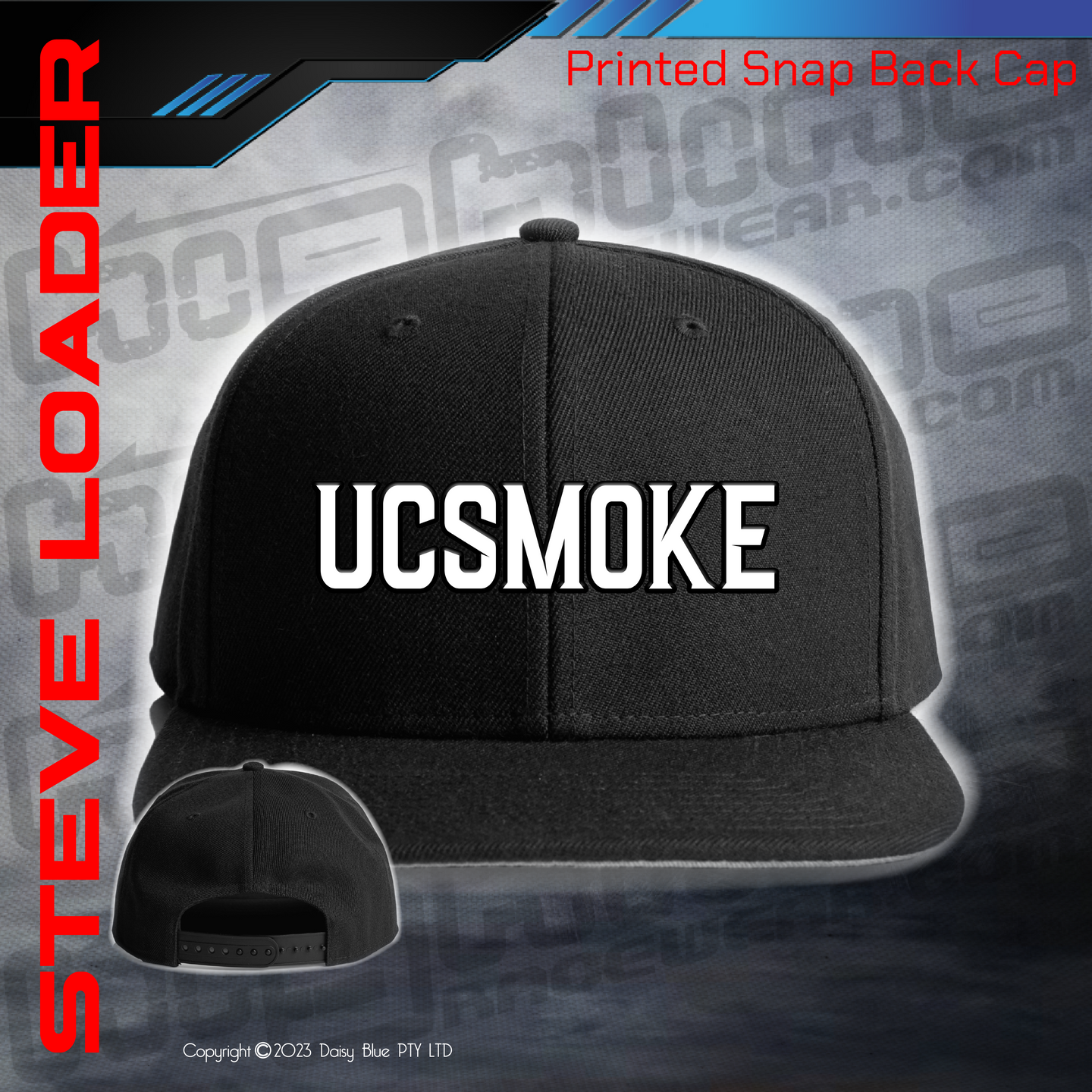 Printed Snap Back CAP -  UCSmoke 2