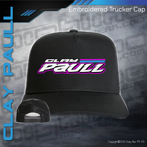 Embroidered Trucker Cap -  Clay Paull