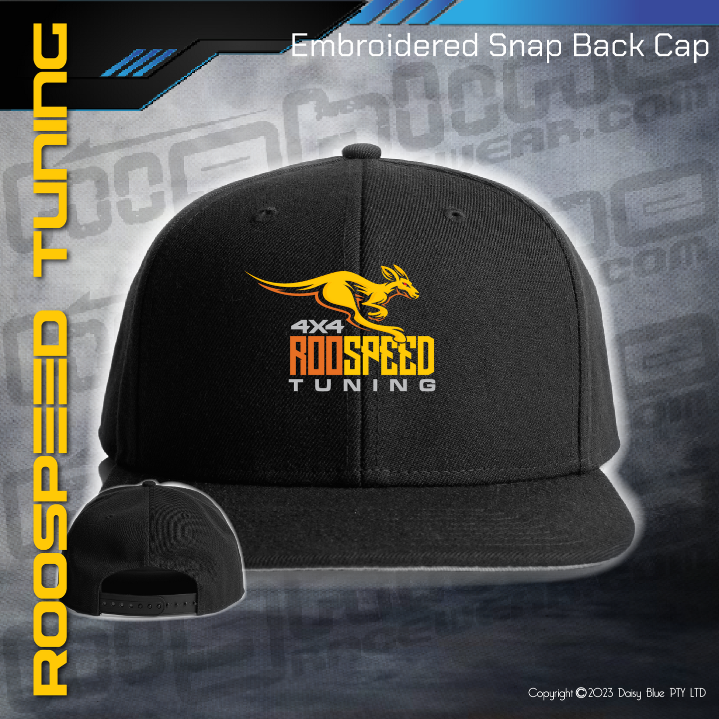 Embroidered Snap Back CAP - RooSpeed 4x4 Tuning